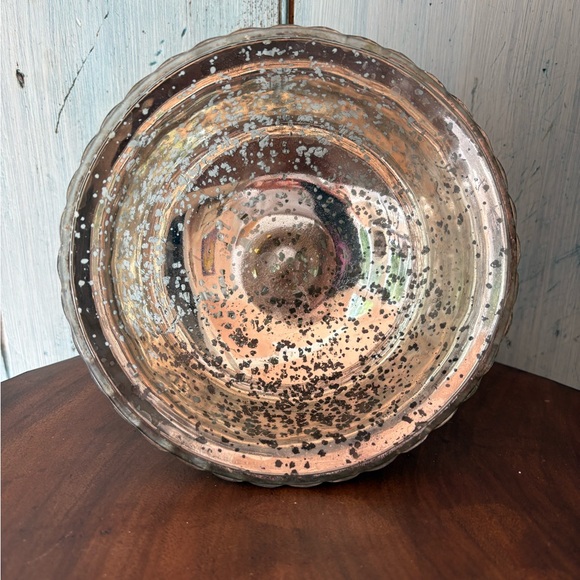 Silver Mercury Glass Pedestal Bowl - Picture 7 of 11